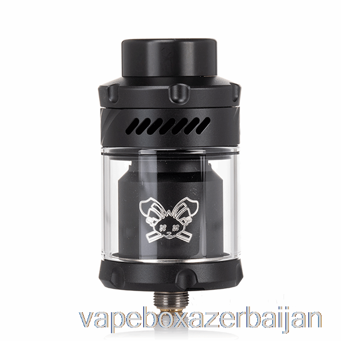 E-Juice Vape Hellvape Dead Rabbit V3 25mm RTA Black w/ White Logo